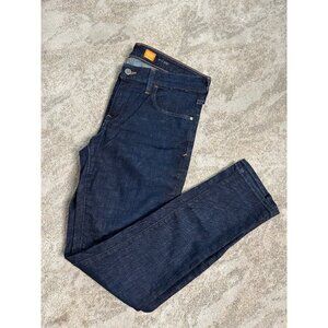 Pilcro & The Letterpress Mid-Rise Skinny Fit Denim Jeans Size 30 Dark Wash